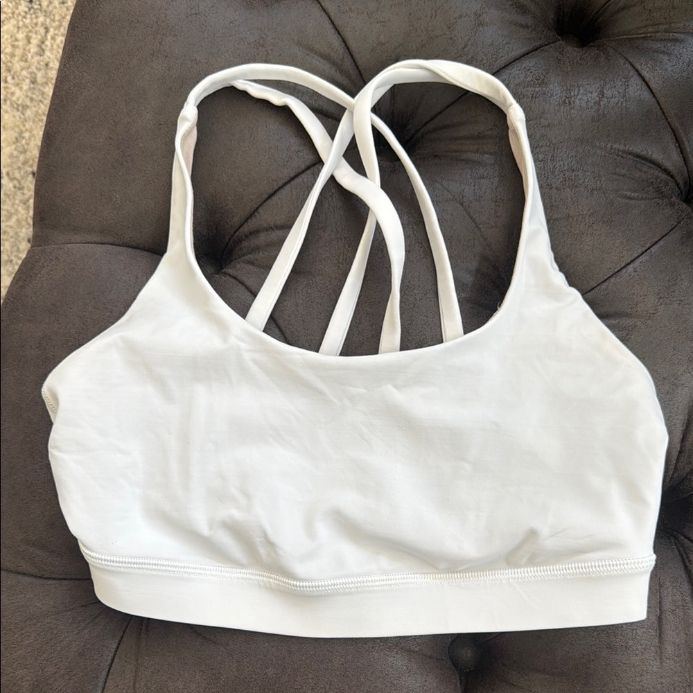 Lululemon White Strappy Sports Bra for Intimates